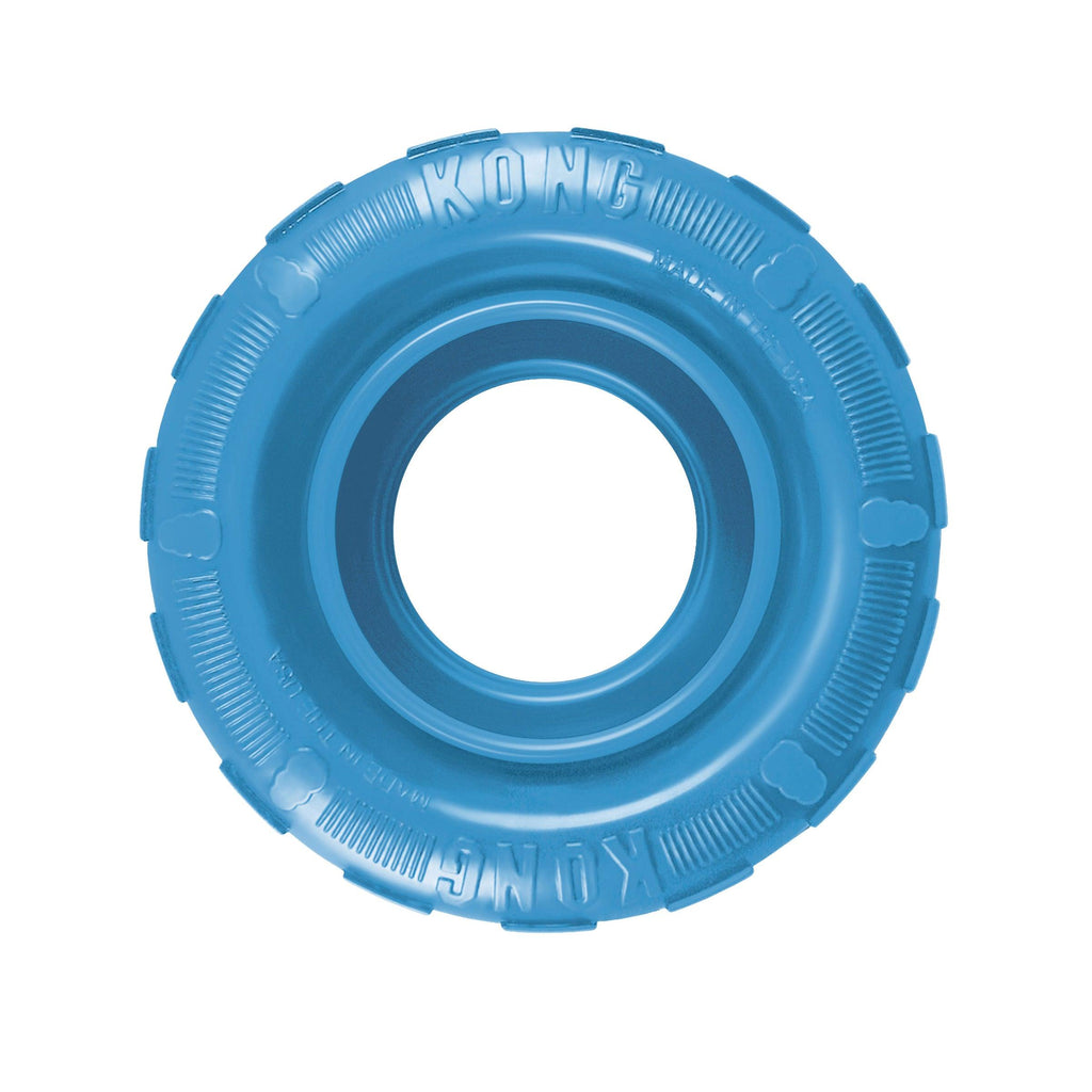 KONG Puppy Tires Durable Toy For Medium/Large Breeds (Blue/Pink Assorted Colours) - Sparklet