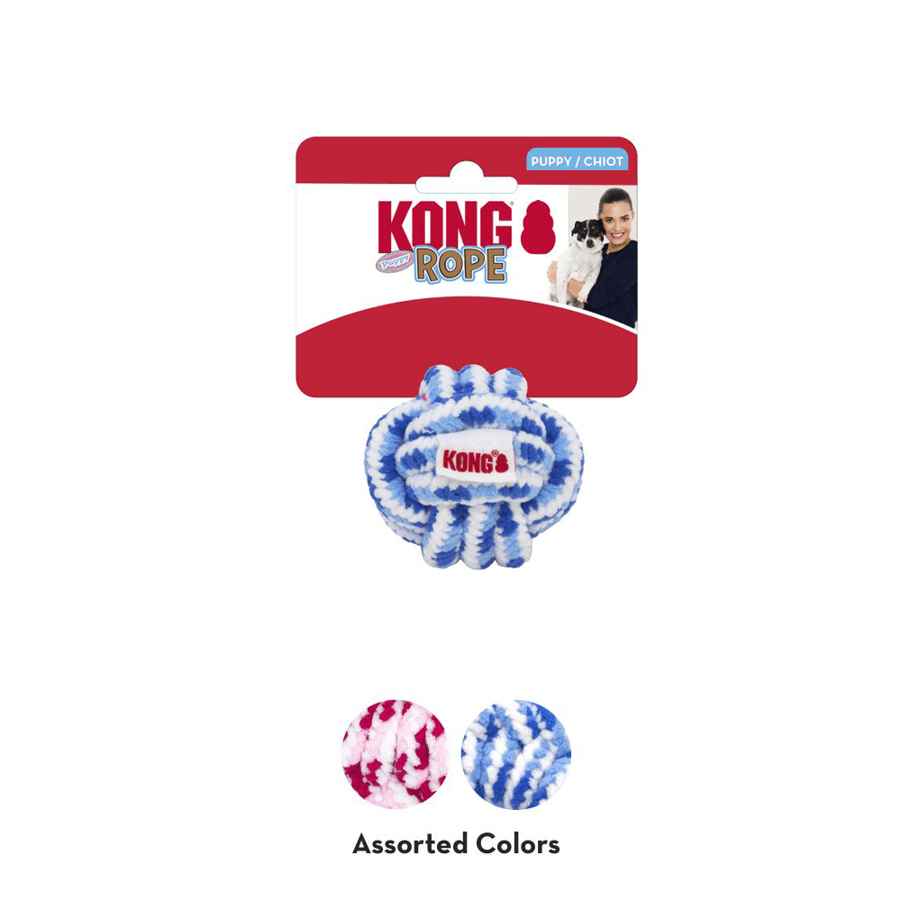 KONG Rope Ball Puppy Assorted Colour - Large - Sparklet