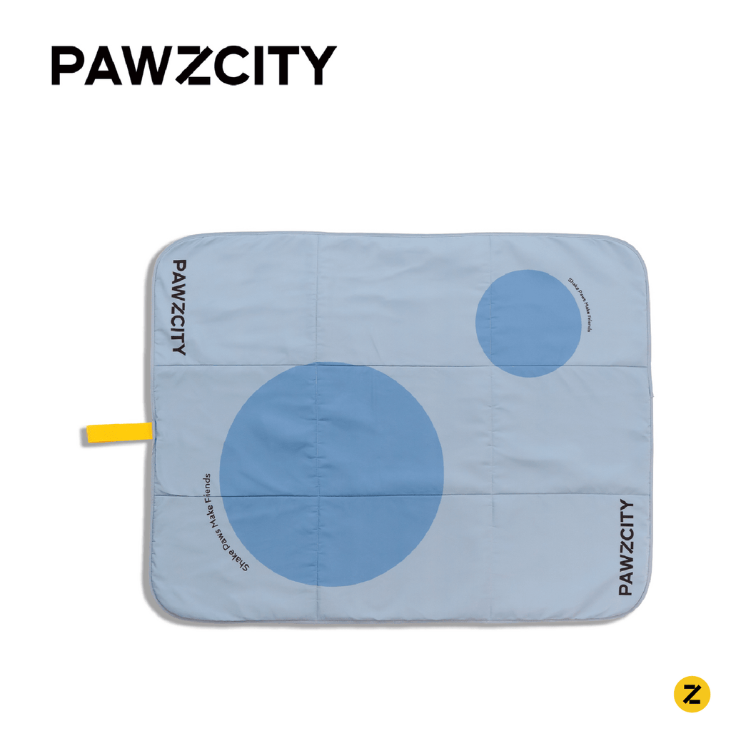 PAWZCITY Waterproof Travel Mat - Miami Blue - Sparklet