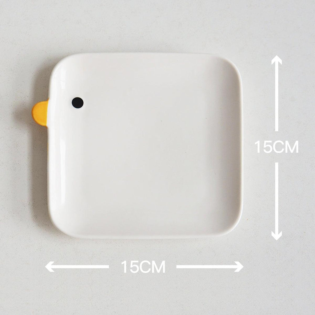 PURROOM Ceramic Dinning Plate - Square (For Human) - Sparklet