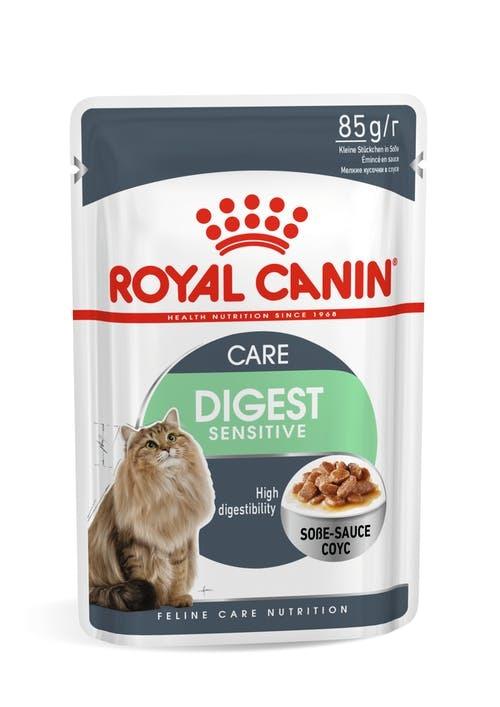 ROYAL CANIN Wet Cat Food Digestive Sensitive Gravy Pouches 12X85G - Sparklet